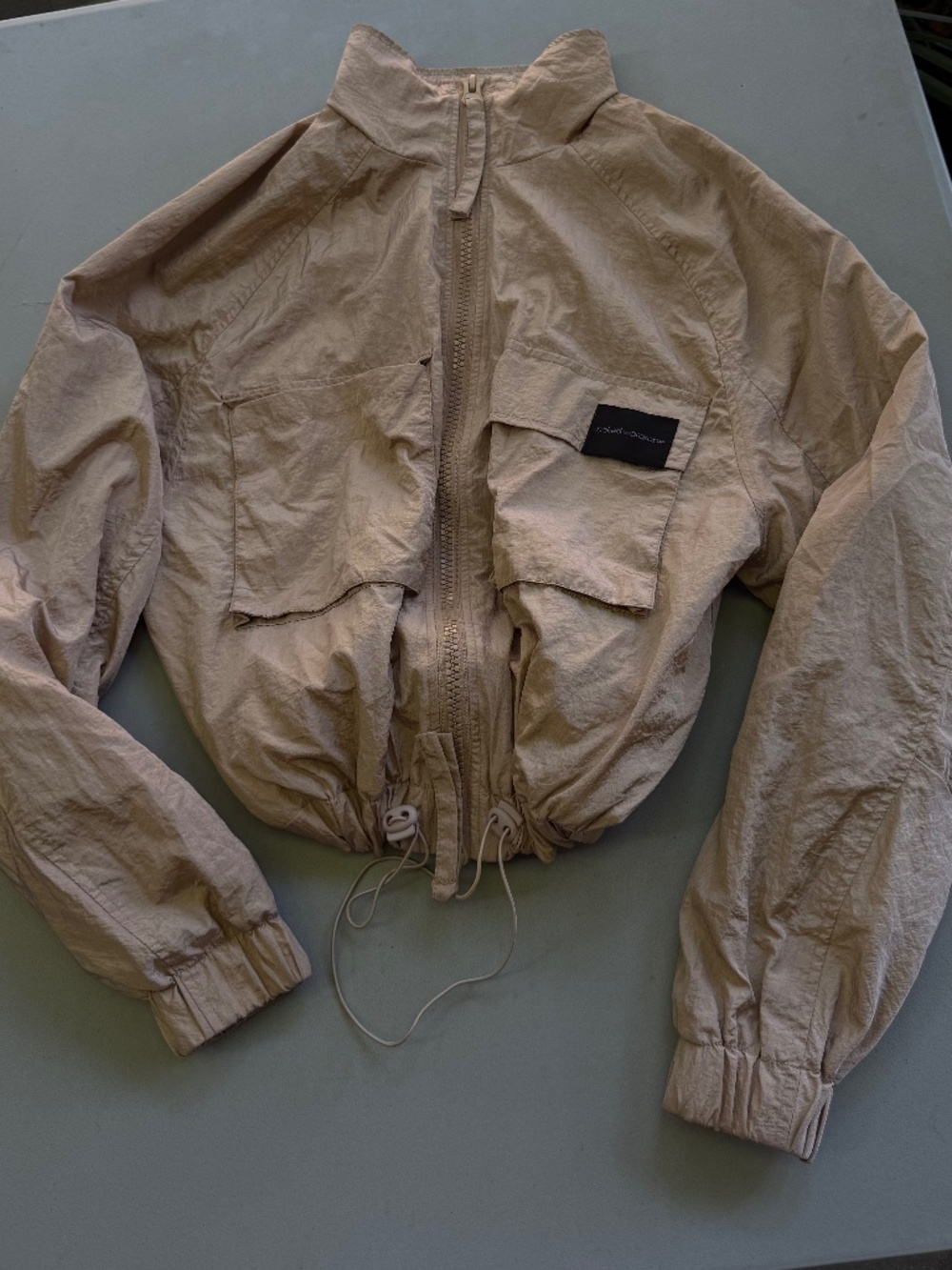 Naked Wardrobe Cropped Utility Windbreaker Jacket – Size S